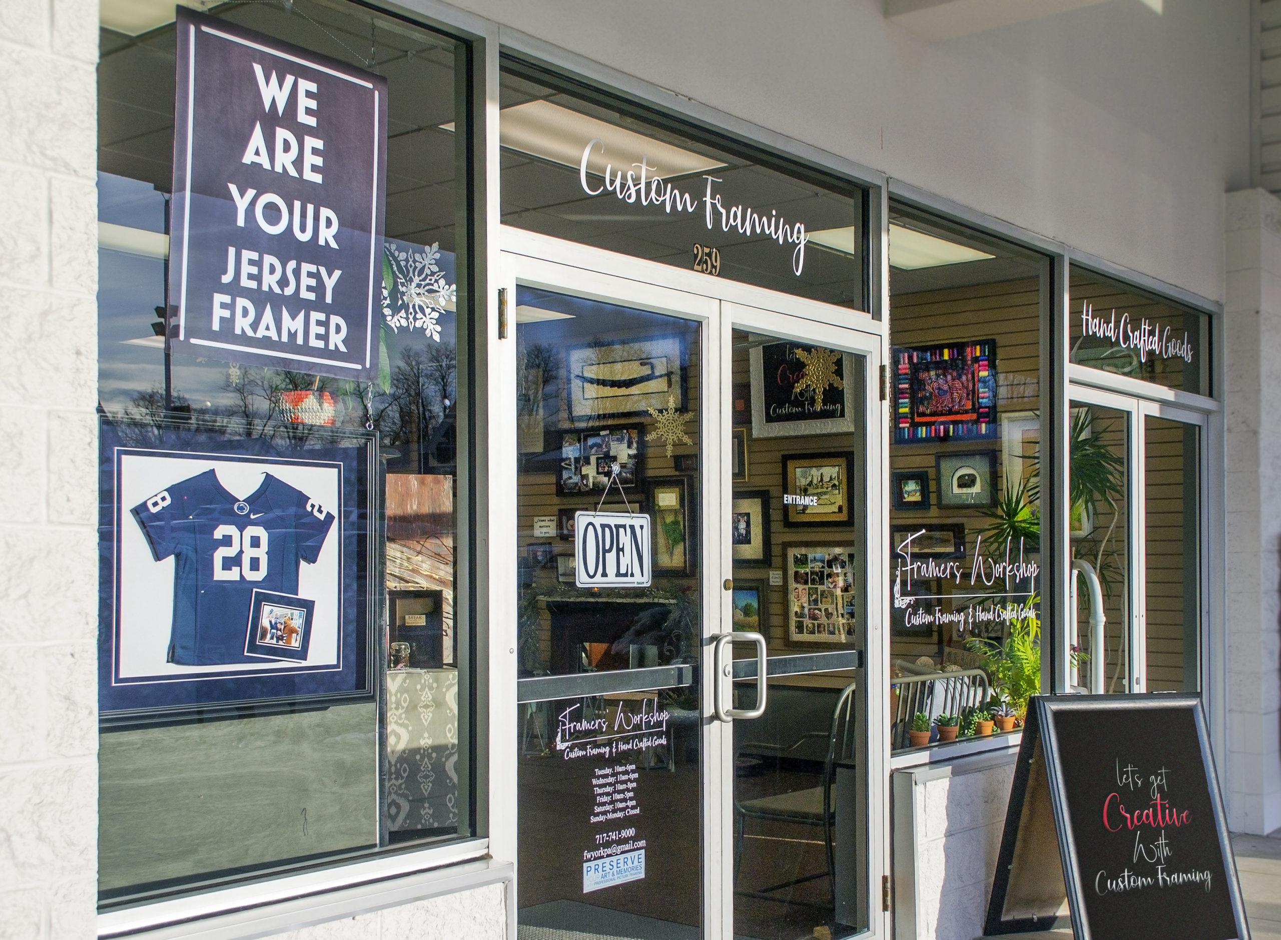 Affordable custom picture framing York PA for family photos at Framers' Workshop in York County.